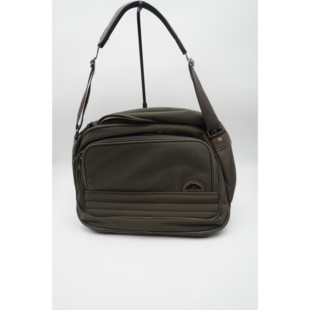 Samsonite Olive Green Boarding Duffle Weekender Messenger Shoulder Carry-On Tote